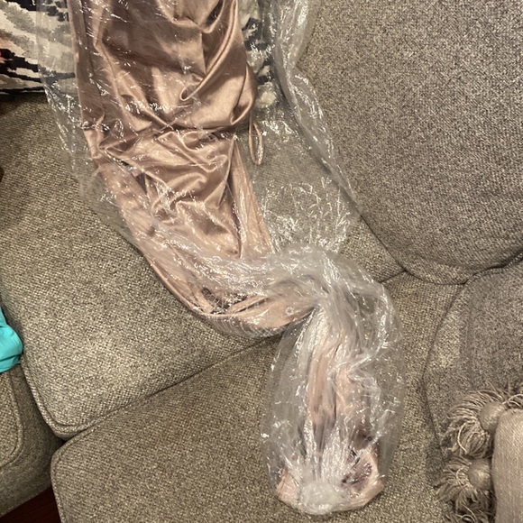 Windsor Formal Satin High Slit Dress - Picture 8 of 9